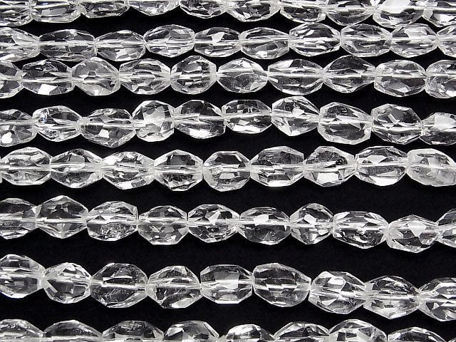 [Video] Crystal AA++ Faceted Nugget 1strand beads (aprx.15inch/37cm)