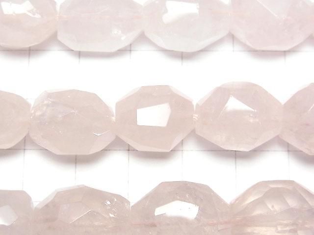[Video]Rose Quartz AA+ Faceted Nugget half or 1strand beads (aprx.15inch/38cm)