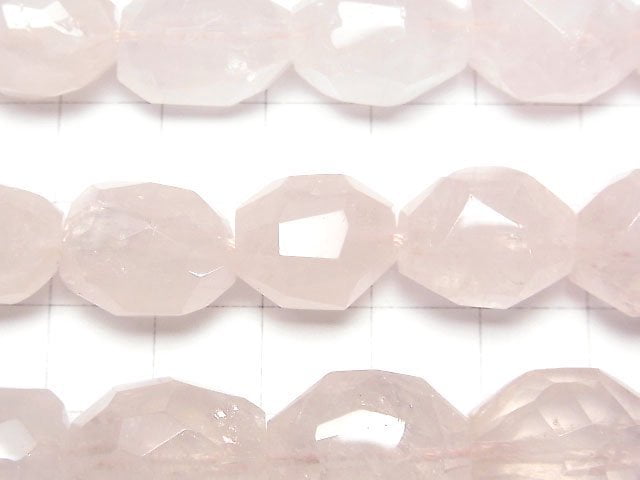 [Video]Rose Quartz AA+ Faceted Nugget 1strand beads (aprx.15inch/38cm)