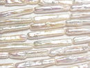 [Video] Fresh Water Pearl AA+ Stick 24x5mm White 1strand beads (aprx.15inch/36cm)