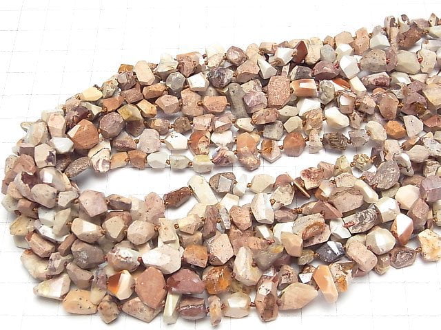 [Video]Mexico Cantera Opal Faceted Nugget half or 1strand beads (aprx.16inch/40cm)