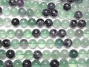 [Video] Multi-color Fluorite AA+ Round 12mm 1strand beads (aprx.14inch/34cm)