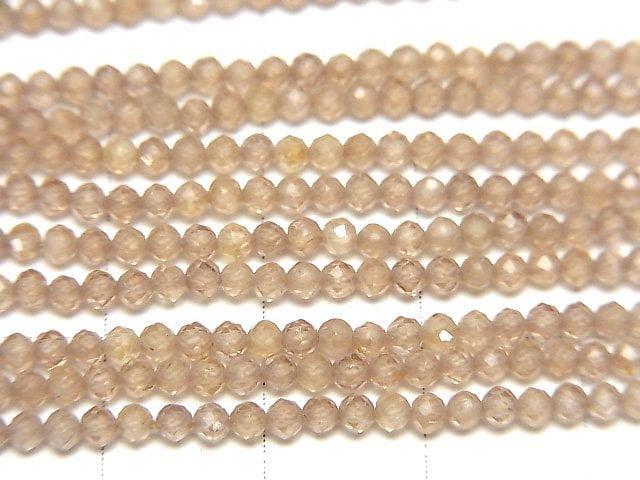 [Video]High Quality Natural Zircon AAA Faceted Round 2mm half or 1strand beads (aprx.12inch/30cm)