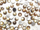 [Video] High Quality Black Shell (Black-lip Oyster) AAA Round Cabochon 4x4mm [Brown] 5pcs