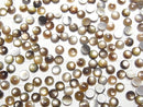 [Video] High Quality Black Shell (Black-lip Oyster) AAA Round Cabochon 4x4mm [Brown] 5pcs