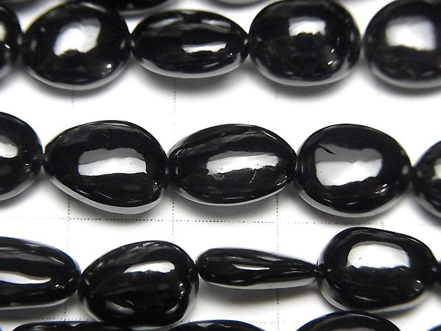 [Video] Black Spinel AAA- Nugget half or 1strand beads (aprx.17inch/42cm)
