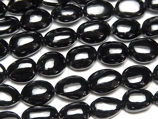 [Video] Black Spinel AAA- Nugget half or 1strand beads (aprx.17inch/42cm)