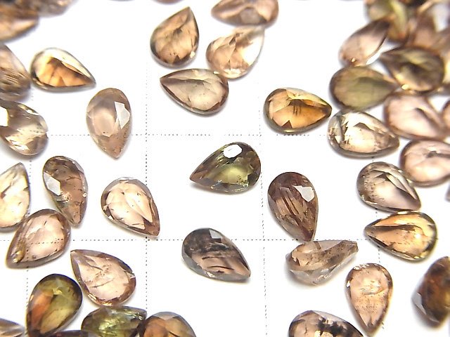 [Video]High Quality Andalusite AAA Loose stone Pear shape Faceted 6x4mm 5pcs