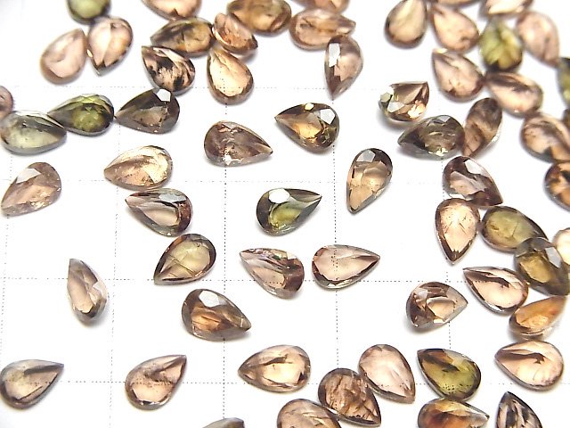 [Video]High Quality Andalusite AAA Loose stone Pear shape Faceted 6x4mm 5pcs