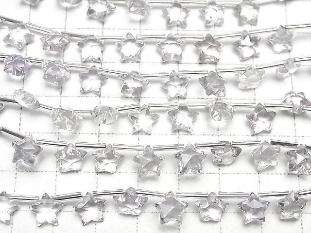 [Video] High Quality Pink Amethyst AAA-Faceted Star 8x8mm 1strand (8pcs)