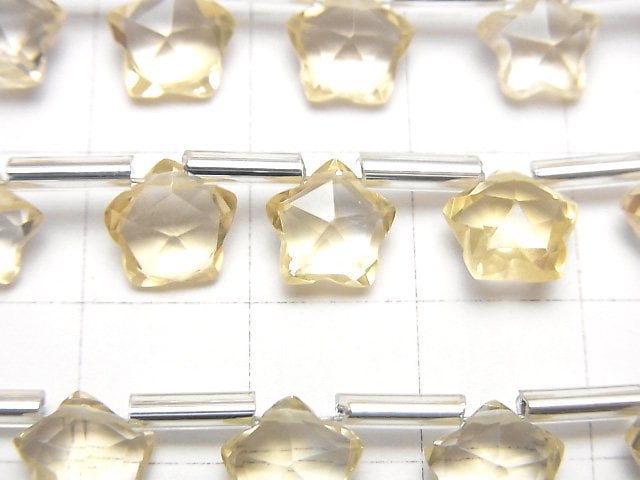 [Video]High Quality Citrine AAA- Faceted Star 8x8mm 1strand (8pcs)