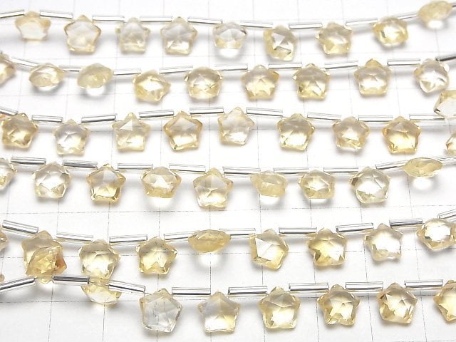 [Video]High Quality Citrine AAA- Faceted Star 8x8mm 1strand (8pcs)