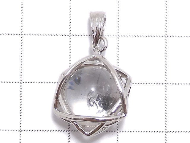 [Video][One of a kind] Water in Crystal Star Shape Pendant Silver925 NO.4