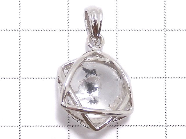 [Video][One of a kind] Water in Crystal Star Shape Pendant Silver925 NO.5