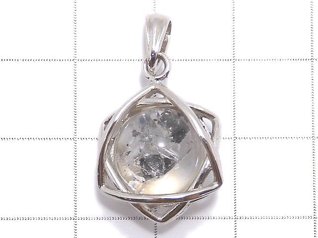 [Video][One of a kind] Water in Crystal Star Pendant Silver925 NO.7