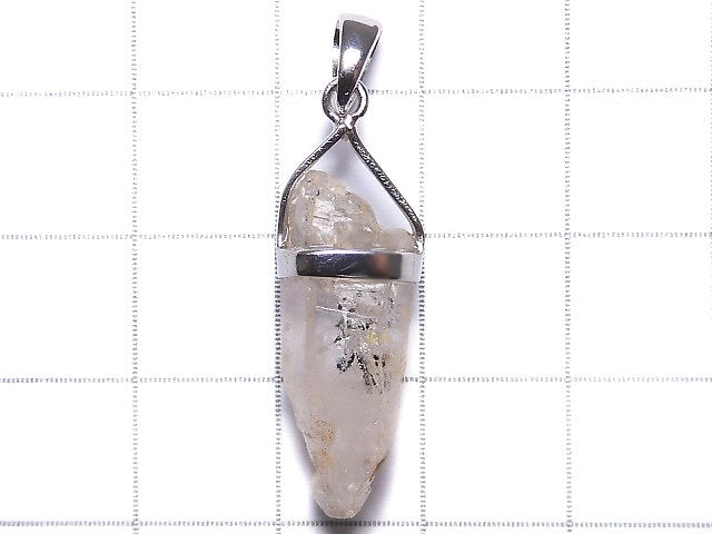 [Video][One of a kind] Oil in Quartz Point Pendant Silver925 1pc NO.5