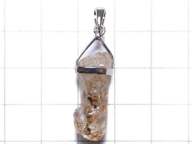 [Video][One of a kind] Oil in Quartz Point Pendant Silver925 1pc NO.6
