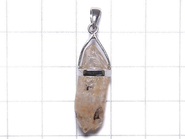 [Video][One of a kind] Oil in Quartz Point Pendant Silver925 1pc NO.10