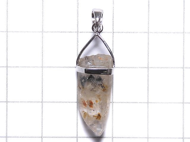 [Video][One of a kind] Oil in Quartz Point Pendant Silver925 1pc NO.11