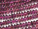 [Video]High Quality Indian Garnet AAA- Rondelle 1strand beads (aprx.13inch/32cm)
