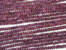 [Video]High Quality Indian Garnet AAA- Rondelle 1strand beads (aprx.13inch/32cm)