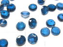 [Video]High Quality Indigo Blue Kyanite AAA Loose stone Round Faceted 5x5mm 2pcs