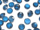 [Video]High Quality Indigo Blue Kyanite AAA Loose stone Round Faceted 6x6mm 2pcs