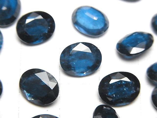 [Video]High Quality Indigo Blue Kyanite AAA Loose stone Oval Faceted 10x8mm 1pc