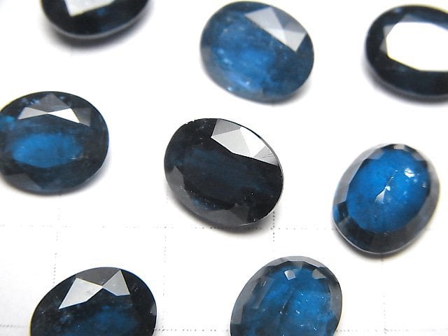 [Video]High Quality Indigo Blue Kyanite AAA Loose stone Oval Faceted 11x9mm 1pc