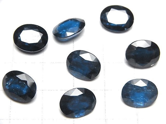 [Video]High Quality Indigo Blue Kyanite AAA Loose stone Oval Faceted 11x9mm 1pc