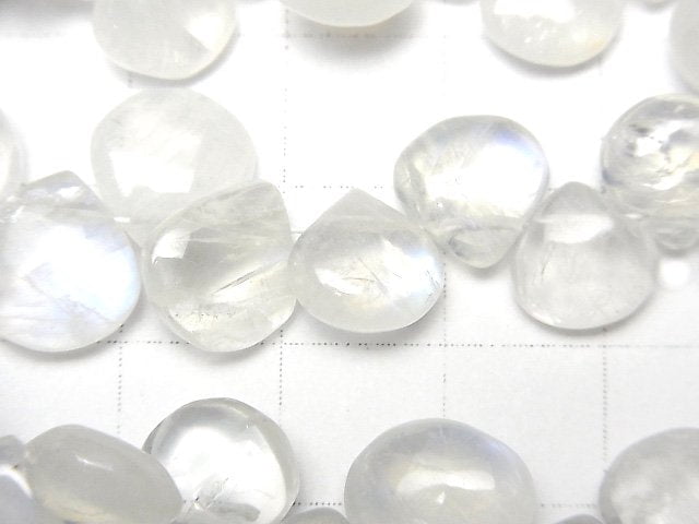 [Video]High Quality Rainbow Moonstone AA++ Chestnut (Smooth) half or 1strand beads (aprx.7inch/18cm)