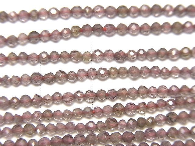 [Video]High Quality! color change Garnet AAA Faceted Round 2mm half or 1strand beads (aprx.12inch/30cm)