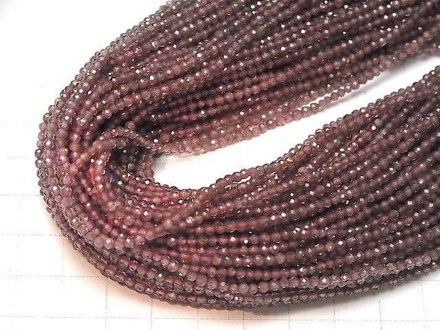 [Video]High Quality! color change Garnet AAA Faceted Round 2mm half or 1strand beads (aprx.12inch/30cm)