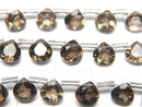 [Video]High Quality Smoky Quartz AAA Chestnut Faceted 6x6mm half or 1strand (18pcs )