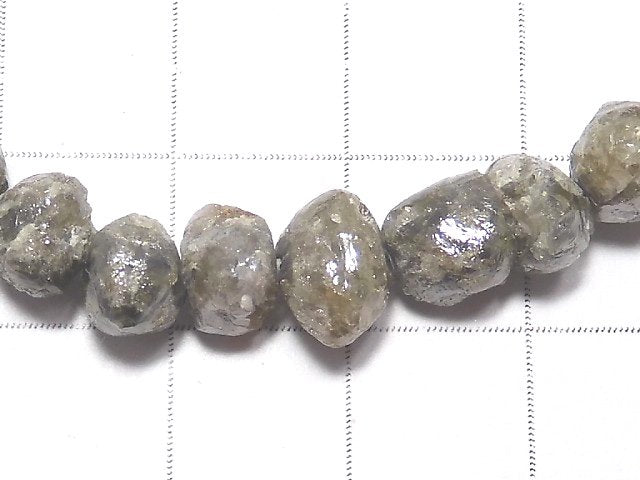 [Video] [One of a kind] [1mm hole] Gray Diamond Rough Nugget Bracelet NO.3