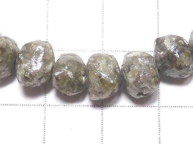 [Video] [One of a kind] [1mm hole] Gray Diamond Rough Nugget Bracelet NO.5