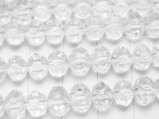 [Video]High Quality! Crystal AAA- Star Faceted Button Rondelle 8x8x6mm 1/4 or 1strand beads (aprx.15inch/38cm)