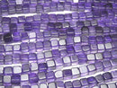 [Video]Amethyst AA++ Cube 1strand beads (aprx.15inch/36cm)