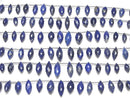 [Video]High Quality Lapislazuli AA++ Marquise Rice Faceted Briolette half or 1strand beads (aprx.6inch/14cm)