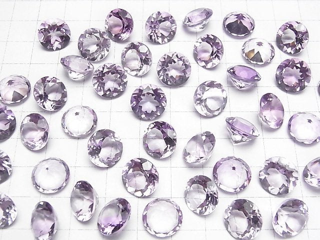 [Video]High Quality Amethyst AAA Loose stone Round Faceted 12x12mm 2pcs