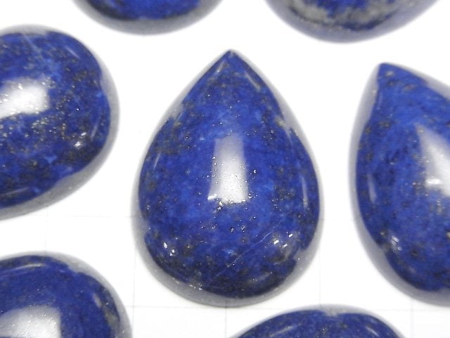 [Video] Lapislazuli AA++ Pear shape Cabochon 30x22mm 1pc