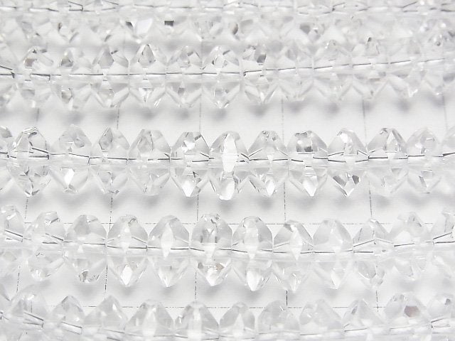 [Video]High Quality! Crystal AAA Faceted Button Rondelle 8x8x4mm 1/4 or 1strand beads (aprx.15inch/38cm)