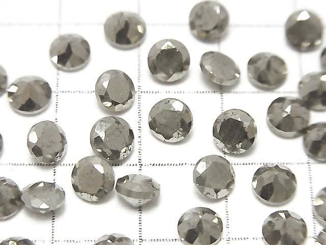 黃鐵礦 散石 圓形刻面 5x5mm 5顆