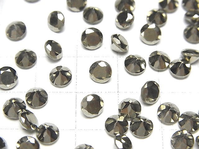 [Video]Pyrite Loose stone Round Faceted 5x5mm 5pcs