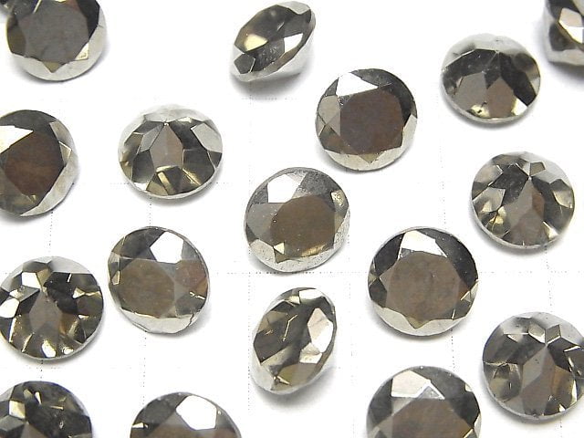 [Video]Pyrite Loose stone Round Faceted 10x10mm 1pc