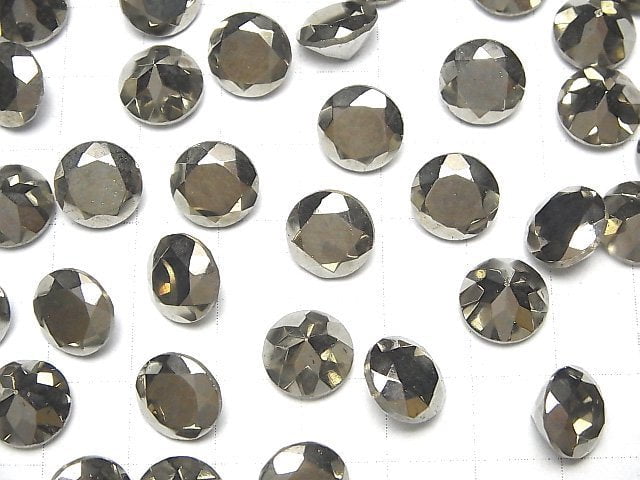 [Video]Pyrite Loose stone Round Faceted 10x10mm 1pc