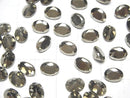 [Video]Pyrite Loose stone Oval Faceted 8x6mm 3pcs