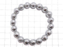 [Video][One of a kind] Meteorite (Muonionalusta) Round 10mm Bracelet NO.1