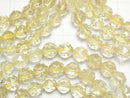 [Video] High Quality! Lemon Quartz AAA- Star Faceted Round 8mm Bracelet