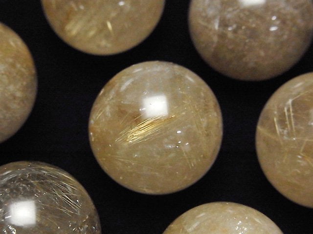 Rutilated Quartz Gemstone Beads